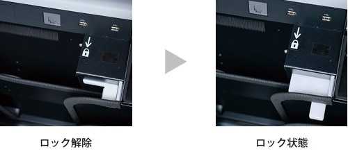 盗難防止用FPDロック機能